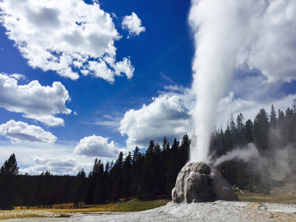 Lone Star Geyser in Yellowstone