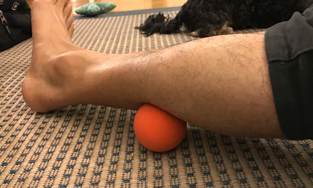 lacrosse ball calf mobilization