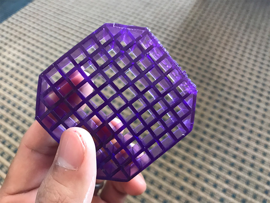 Purple Pillow Hyper-Elastic Polymer